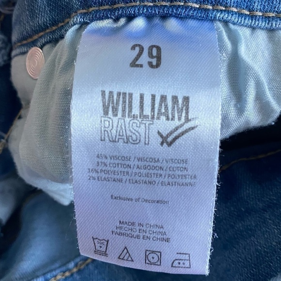 WILLIAM Rast Flawless Flare Distressed Jeans in Light Denim • US 29 - Picture 11 of 13